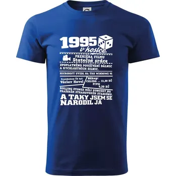 1995 v kostce - Triko extra velké (5-8XL) - 8XL ( Královská modrá )
