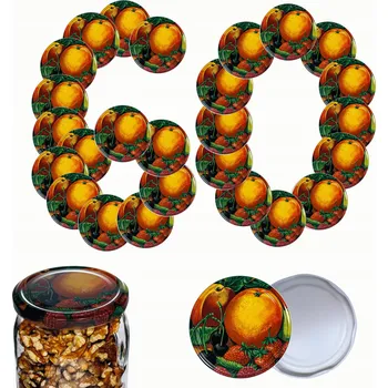 Sklenice Šroubovací Víčka na sklenice, deklíky, pokličky, šroubovací víčka 82mm 60 ks VZOR Y