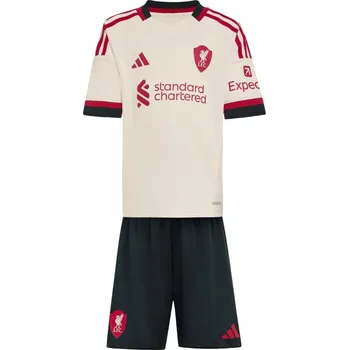 adidas Liverpool Away Minikit 2025 2026 Infants White 2-3 Years