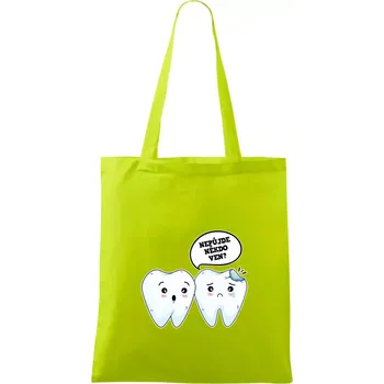 Nepůjde někdo ven - Taška bavlněná - 42 x 38 cm ( Limetková )