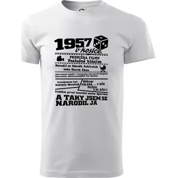 1957 v kostce - Triko extra velké (5-8XL) - 6XL ( Bílá )