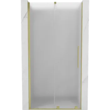 Sprchové dveře Mexen Velar sprchové dveře posuvné 120 cm, matné, zlatě kartáčované - 871-120-000-31-55 Sprchové dveře