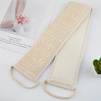 Koupelový kartáč Kartáč na záda do sprchy s poutky Béžová