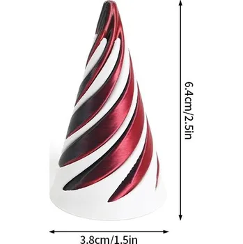 3D spirálová pyramida dekorace | spirálová dekorace, hračka - S8