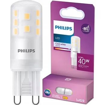 Žárovka PHILIPS LED žárovka G9 3,7W = 40W 4000K NEUTRÁLNÍ BÍLÁ MINI kapsle 480lm