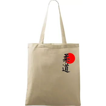 Nákupní taška Judo Japan vlajka - Taška bavlněná - 42 x 38 cm ( Naturální )