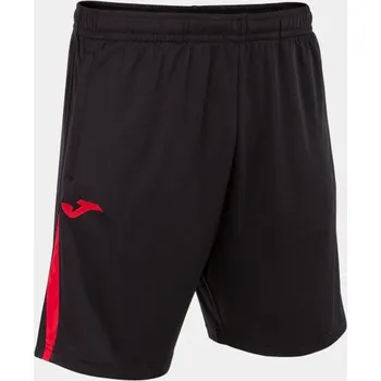Pánské/Chlapecké fotbalové šortky JOMA CHAMPIONSHIP VII BERMUDA BLACK RED Velikost: 4 (6XS), Barva: BLACK-RED