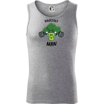Broccoli man - Tílko pánské Core - 2XL ( Tmavě šedý melír )