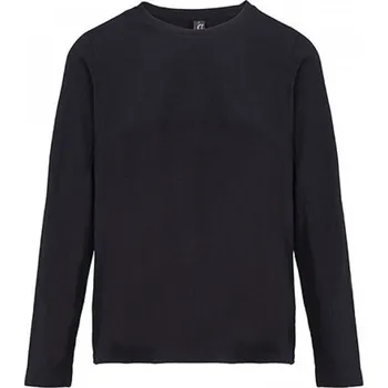 Dámské tričko Sol's Dámské tričko Monarch s dlouhým rukávem 100% bavlna Barva: Černá, Velikost: XS L04443