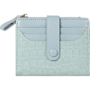 Mini peněženka s krokodýlím vzorem | dámská peněženka, malá peněženka - Modrý