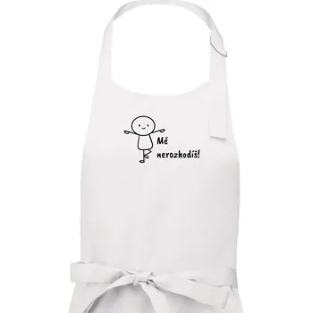 Kuchyňská zástěra Mě nerozhodíš - Pánská zástěra na vaření - Univerzální velikost ( Bílá )