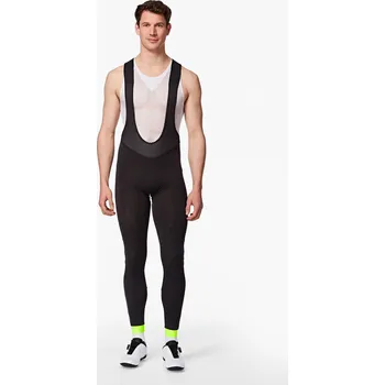 Sport VAN RYSEL Zimní elastické cyklistické kalhoty se šlemi RC100 XL ZELENÁ|ČERNÁ|ŽLUTÁ