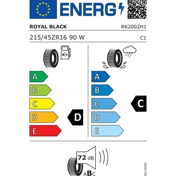 Letní osobní pneu Royal Black Royal Mile 215/45 R16 90 W