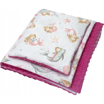 Dětská deka Sada Dětská deka 75x100 cm + polštář Minky PRO MIMINKA Kerstin