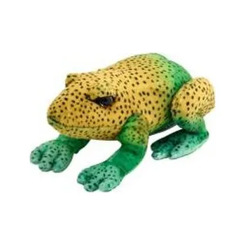 plyšák Żaba zielono-żółta 13cm