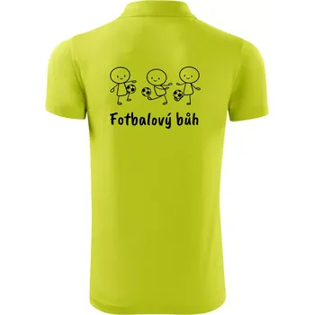 Pánská košile Fotbalový bůh - Polokošile Victory sportovní (dresovina) - L ( Limetková )