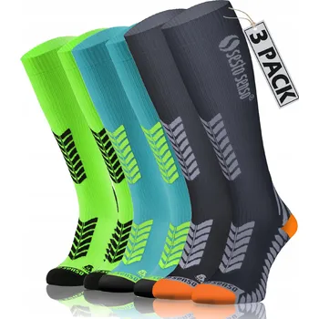 Dámské ponožky Sesto Senso 3 páry vysokých běžeckých ponožek 35-38 béžové