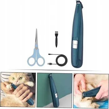 Kosmetika pro psa STROJEK NA TLAPKY PRO PSY A ZVÍŘATA BEZDRÁTOVÝ 5W + NŮŽKY SADA