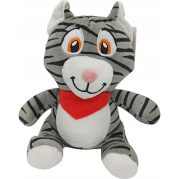 plyšák PLYŠÁK PLYŠOVÝ MAZLÍČEK PŘÍTULNÍČEK KOČKA PLYŠOVÁ KOČKA ŠÁTEK 22CM