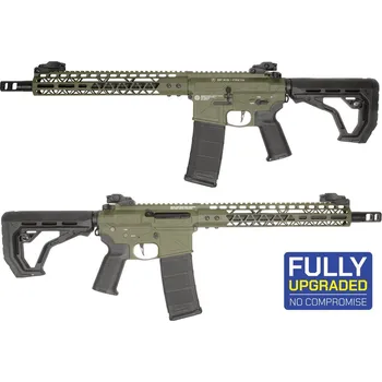 Airsoftová zbraň Delta Armory Airsoftová zbraň FREYA R15 gen.2 SKELETON 13" celokov - Oliva
