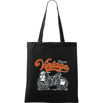 Nákupní taška Bicycle Vintage - Taška bavlněná - 42 x 38 cm ( Černá )