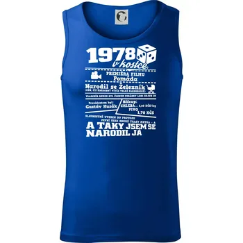 1978 v kostce - Tílko pánské Core - M ( Královská modrá )