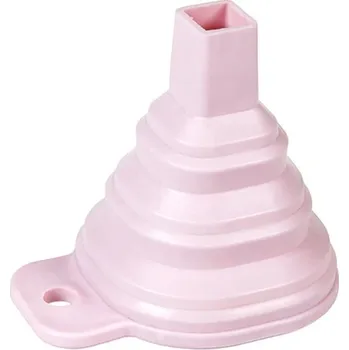 Silikonový trychtýř | skládací nálevka - růžový