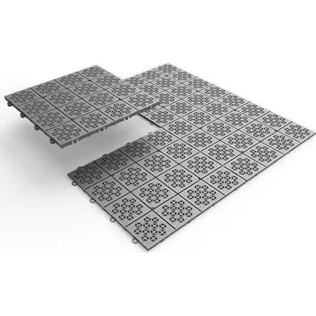 Venkovní dlažba Pro-Tech shop Dlažba na terasu plastová ATENA 30 x 30 cm 11 ks 1m2, šedá 60173 Z260165PG011*