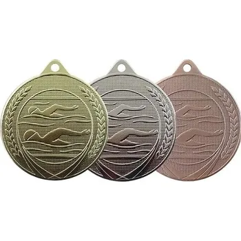 Medaile plavání 50 mm Barva: bronzová