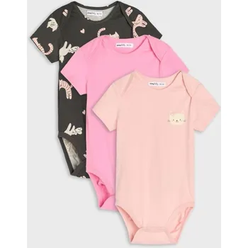 Kojenecký body Sinsay - Sada 3 body - pastelová růžová - 883DF-03X - 883DF-03X-56