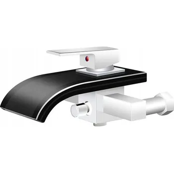 Vodovodní baterie Nástěnná vanová baterie páková Silla LUNA stříbrná