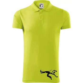 Pánská košile Capoeira velký - Polokošile Victory sportovní (dresovina) - M ( Limetková )