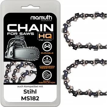 Pilový řetěz 2x Řetěz 35 cm pro motorovou pilu Stihl MS182, 3/8", 52 článků