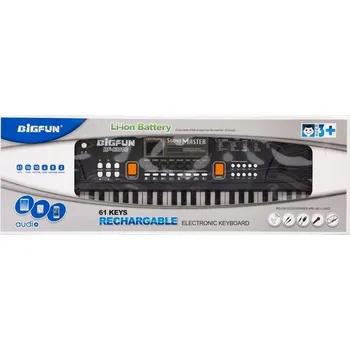 Hudební nástroj pro děti Klávesy pianinko keyboard s mikrofonem, 61 kláves