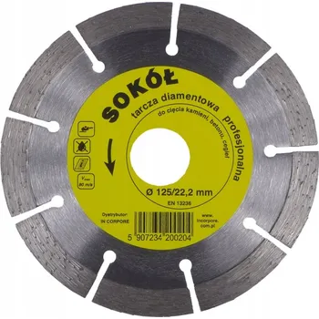 Příslušenství k brusce Diamantový kotouč SOKÓŁ In Corpore 22,2 mm 125 mm