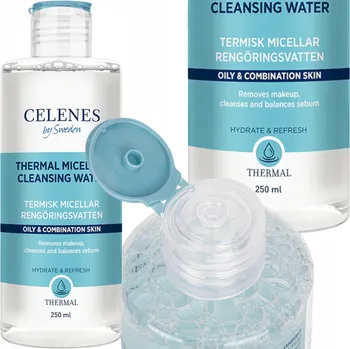 Přípravek na čištění pleti a oči CELENES by Sweden MICELÁRNÍ VODA pro mastnou a smíšenou pleť 250ml