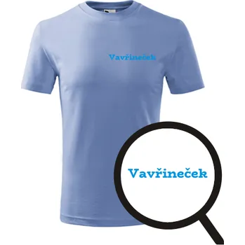 Chlapecké tričko Světle modré dětské tričko Vavřineček - dětské tričko se jménem - barva modrá - velikost 12let