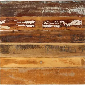 Psací stůl zahrada-XL Čtvercová stolní deska 70 x 70 cm 15–16 mm recyklované dřevo 286048