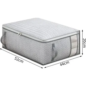 Úložný box Velká úložná taška pod postel | Skládací organizér na oblečení a textilie - Rozměry 52 x 44 x 20 cm