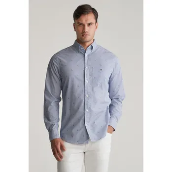 Pánská košile KOŠILE GANT REG SAILING FIL COUPE SHIRT COLLEGE BLUE
