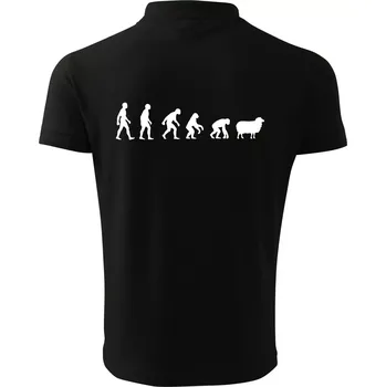 Pánská košile Evoluce ovce - Polokošile pánská Pique Polo 203 - M ( Černá )