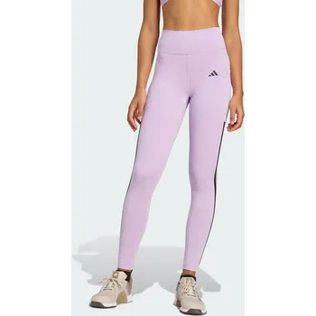 Dámské legíny ADIDAS Legíny Optime 3-Stripes Full-Length 2XL RŮŽOVÁ