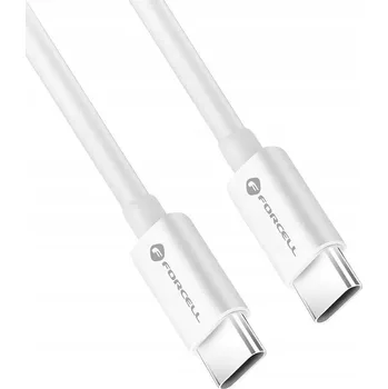 Datový kabel Kabel Forcell USB typ C - USB typ C 2 m bílý