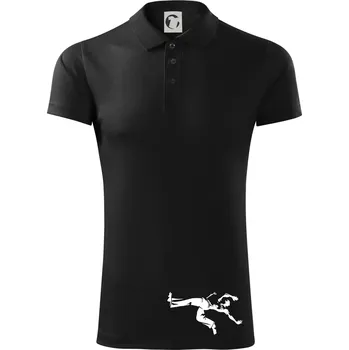 Pánská košile Capoeira velký - Polokošile Victory sportovní (dresovina) - M ( Černá )