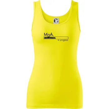In progress titul MgA. magistr / magistra umění - Dámské tílko - 2XL ( Citrónová )