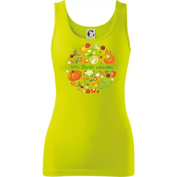 Dámské tričko 100% skvělá zelinářka - Dámské tílko - 2XL ( Limetková )