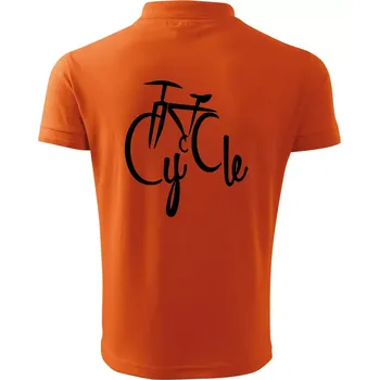 Pánská košile Cycle kolo - Polokošile pánská Pique Polo 203 - 4XL ( Oranžová )