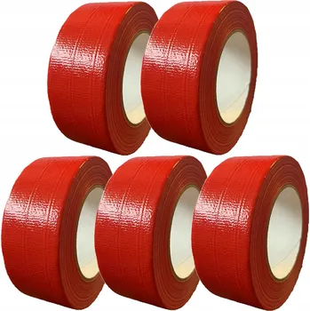 Lepicí páska Opravná páska 5 KS ČERVENÁ Vodotěsná SILNÁ 48mm 50m