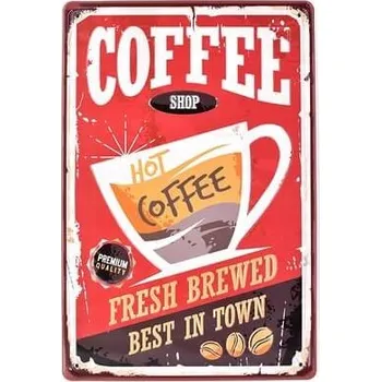 Obraz Plechová cedule Coffee