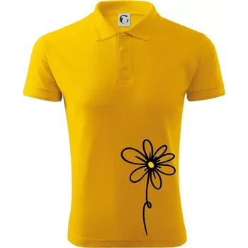 Pánská košile Kopretina - dole na výšku - Polokošile pánská Pique Polo 203 - 3XL ( Žlutá )